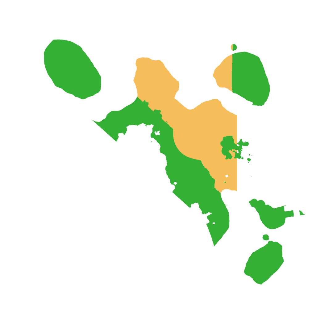 Biome Rust Map: Procedural Map, Size: 2000, Seed: 545124963