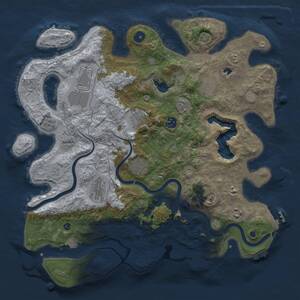 Thumbnail Rust Map: Procedural Map, Size: 4000, Seed: 1034222688, 15 Monuments