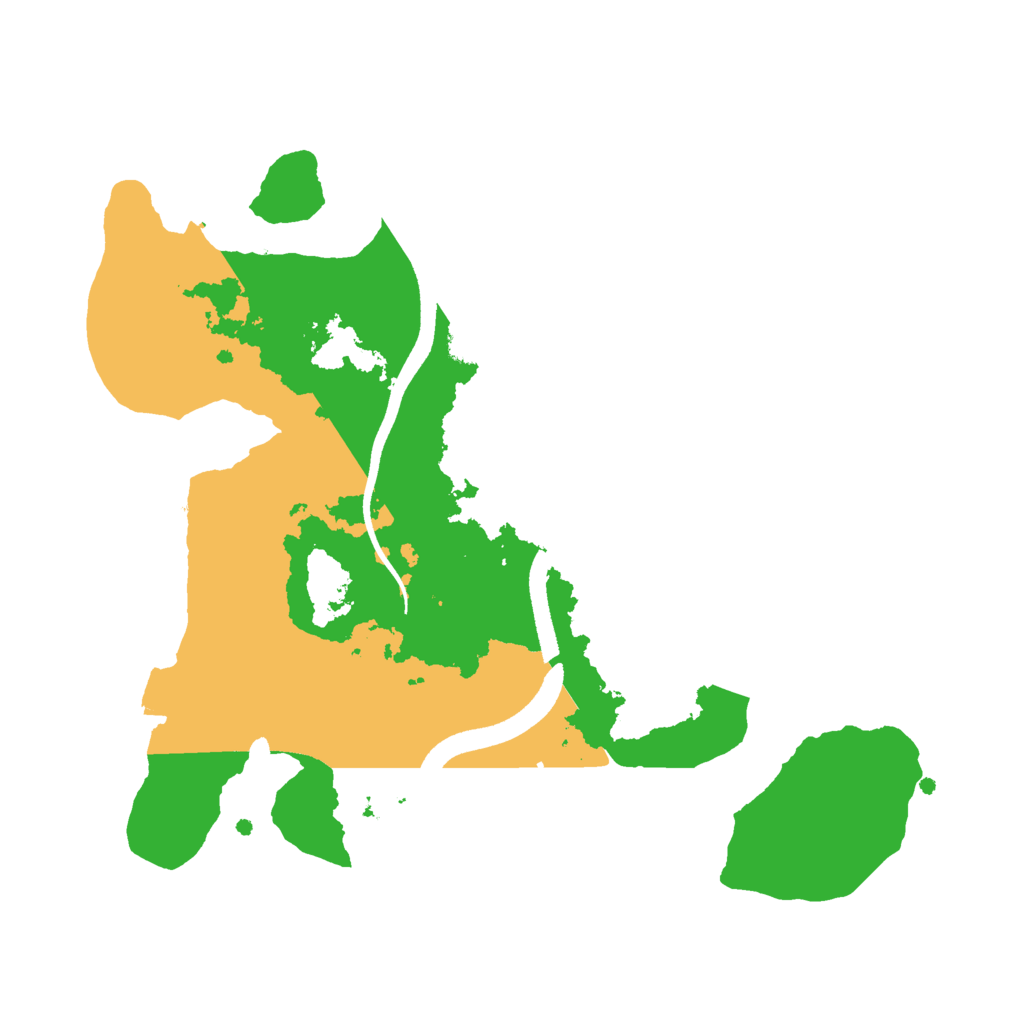 Biome Rust Map: Procedural Map, Size: 2500, Seed: 36138
