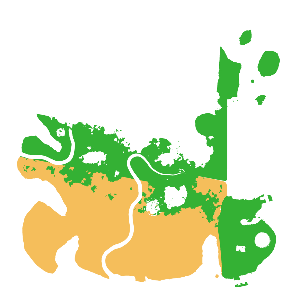 Biome Rust Map: Procedural Map, Size: 3500, Seed: 34975064