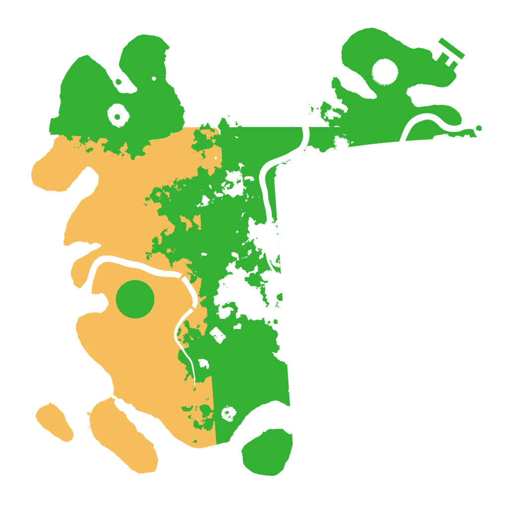 Biome Rust Map: Procedural Map, Size: 3500, Seed: 351645572