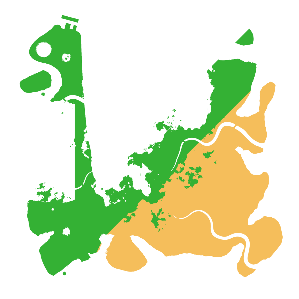 Biome Rust Map: Procedural Map, Size: 3500, Seed: 1663821440