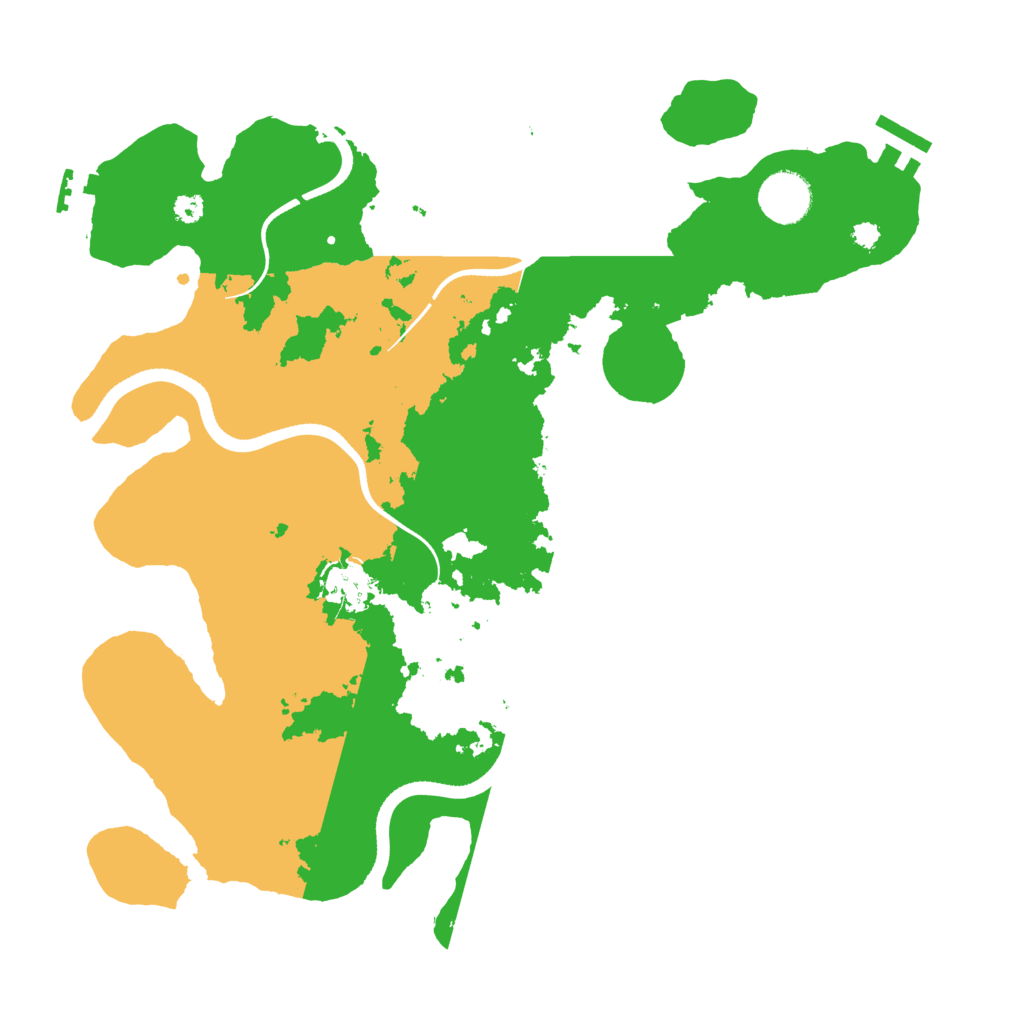 Biome Rust Map: Procedural Map, Size: 3500, Seed: 54989291