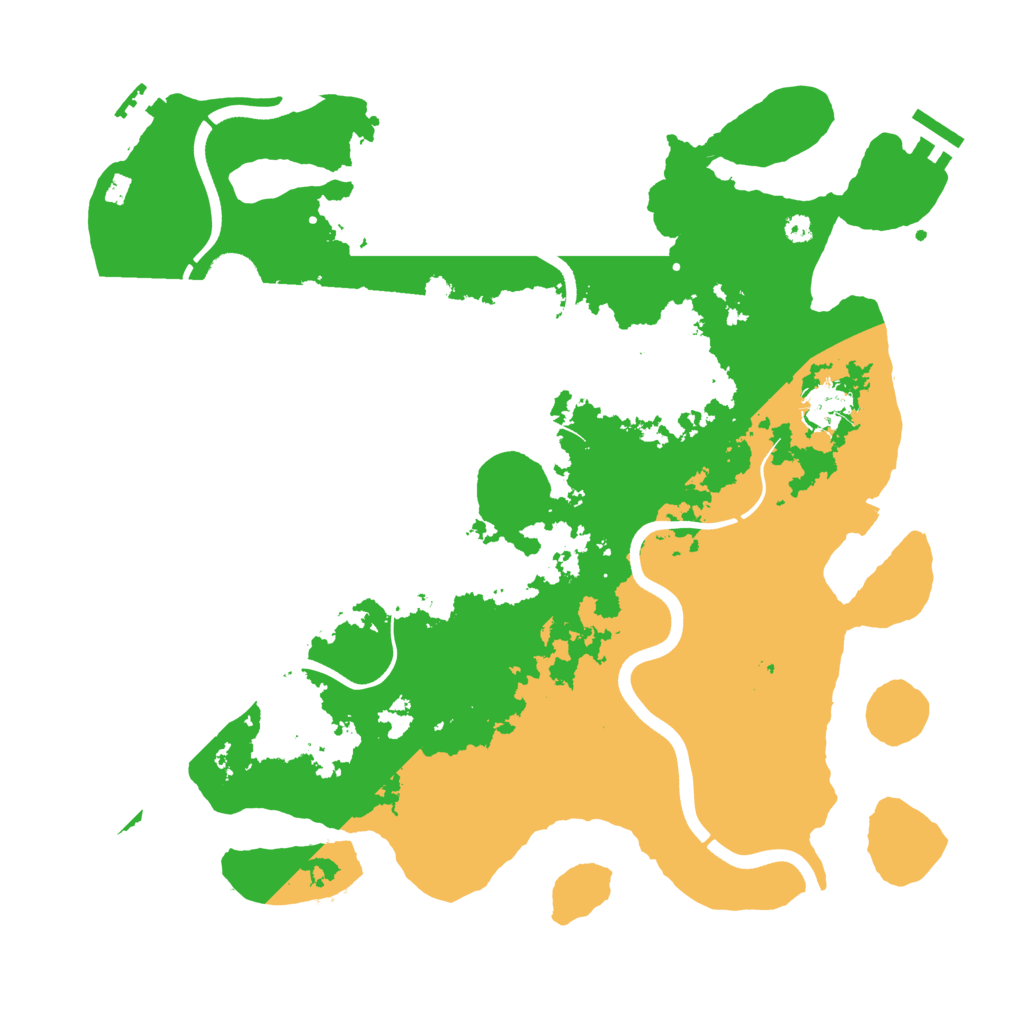 Biome Rust Map: Procedural Map, Size: 3700, Seed: 2106069339