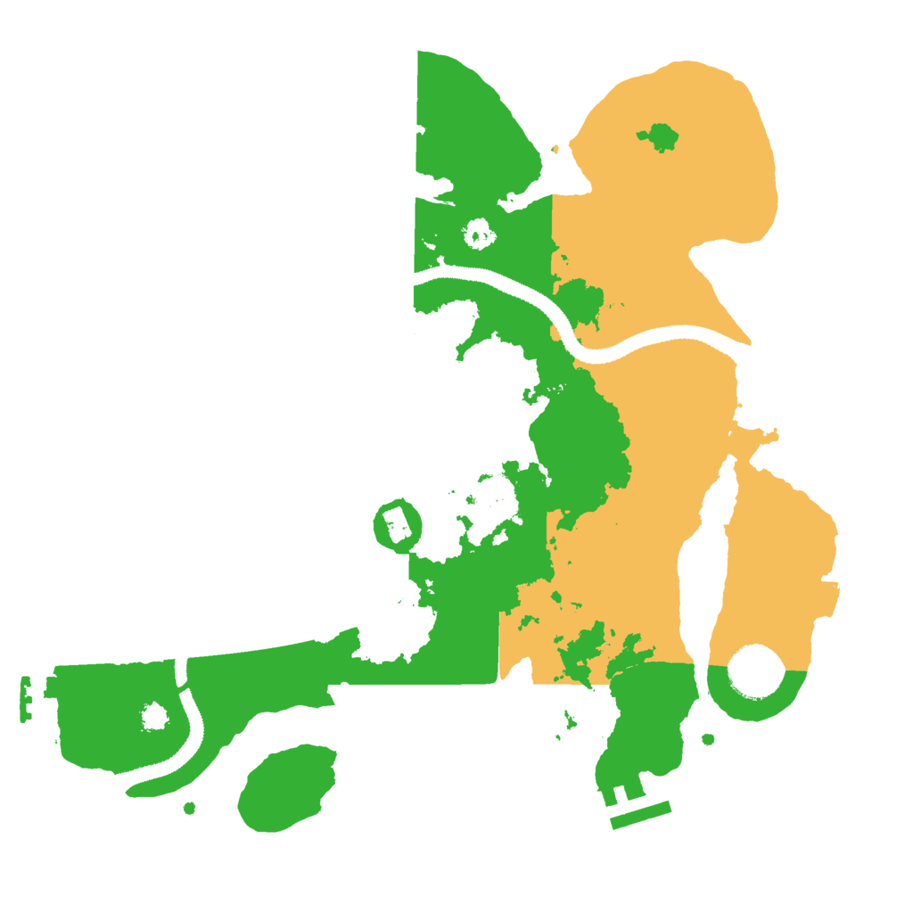 Biome Rust Map: Procedural Map, Size: 3000, Seed: 41326919