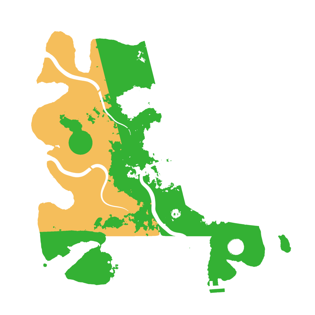Biome Rust Map: Procedural Map, Size: 3500, Seed: 4045156