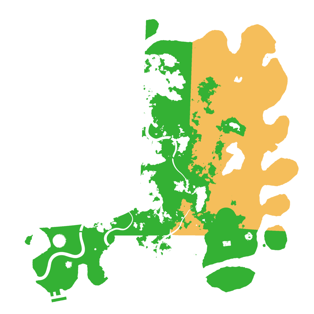 Biome Rust Map: Procedural Map, Size: 4200, Seed: 48238