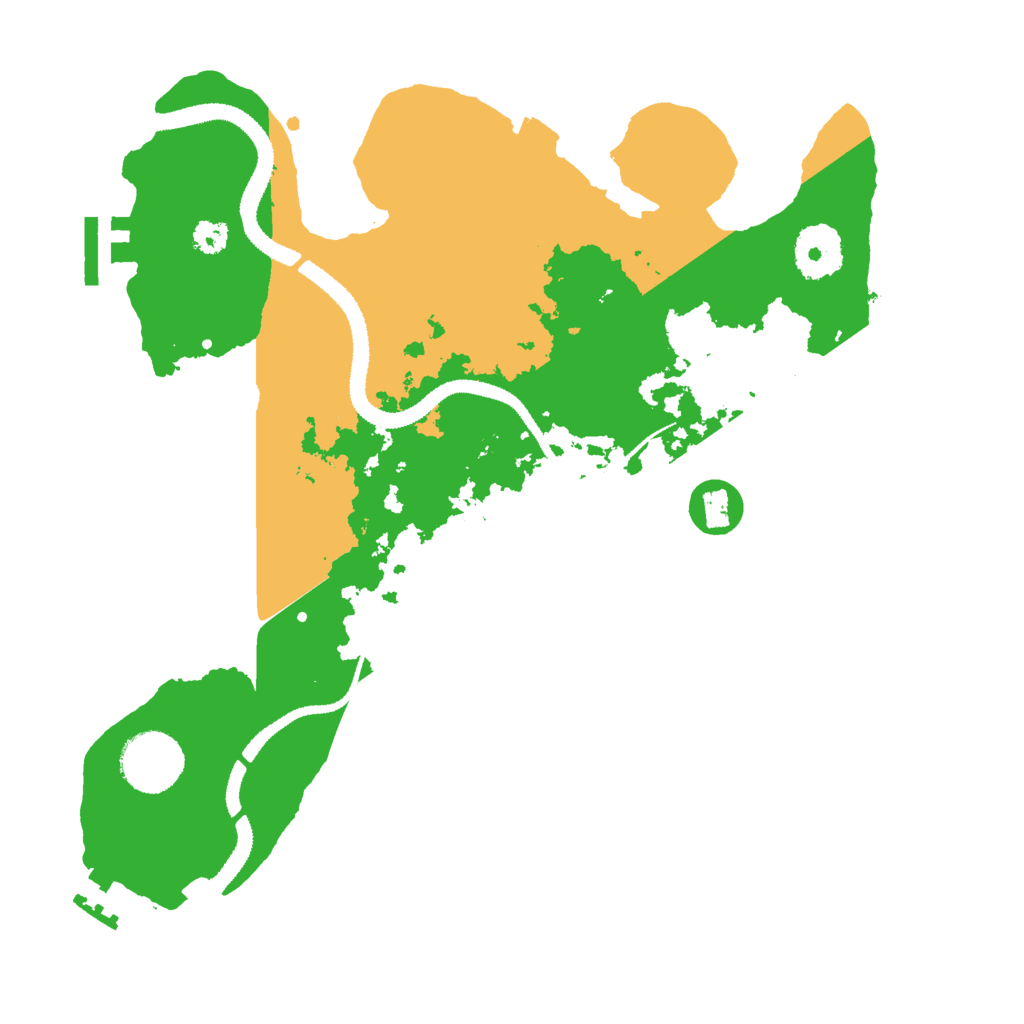 Biome Rust Map: Procedural Map, Size: 3000, Seed: 17281