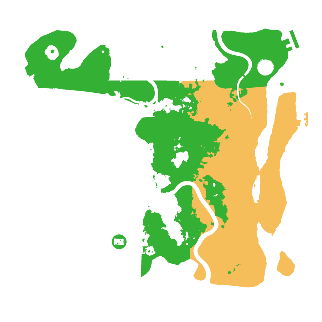 Biome Rust Map: Procedural Map, Size: 3500, Seed: 1842706210