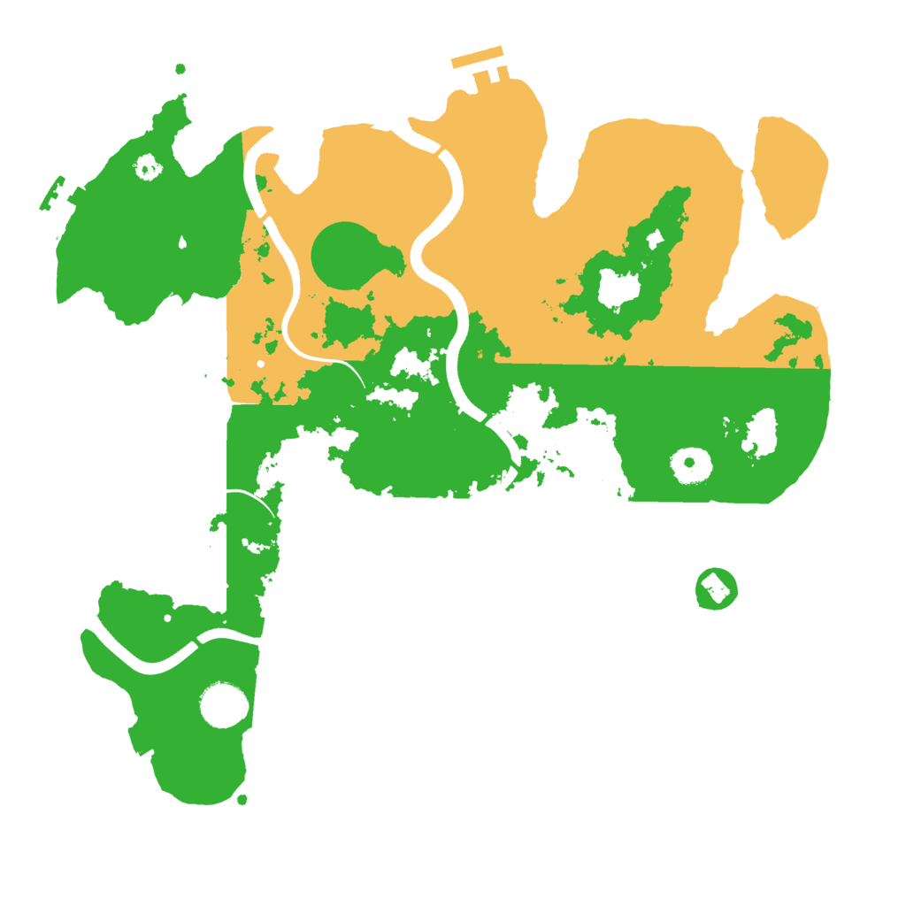 Biome Rust Map: Procedural Map, Size: 3500, Seed: 1038672630