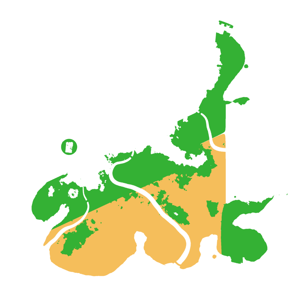 Biome Rust Map: Procedural Map, Size: 3000, Seed: 92344