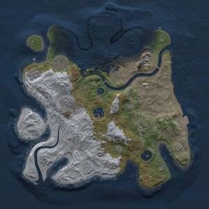 Thumbnail Rust Map: Procedural Map, Size: 3000, Seed: 6212026, 12 Monuments
