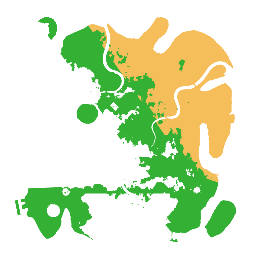 Biome Rust Map: Procedural Map, Size: 3500, Seed: 20262026