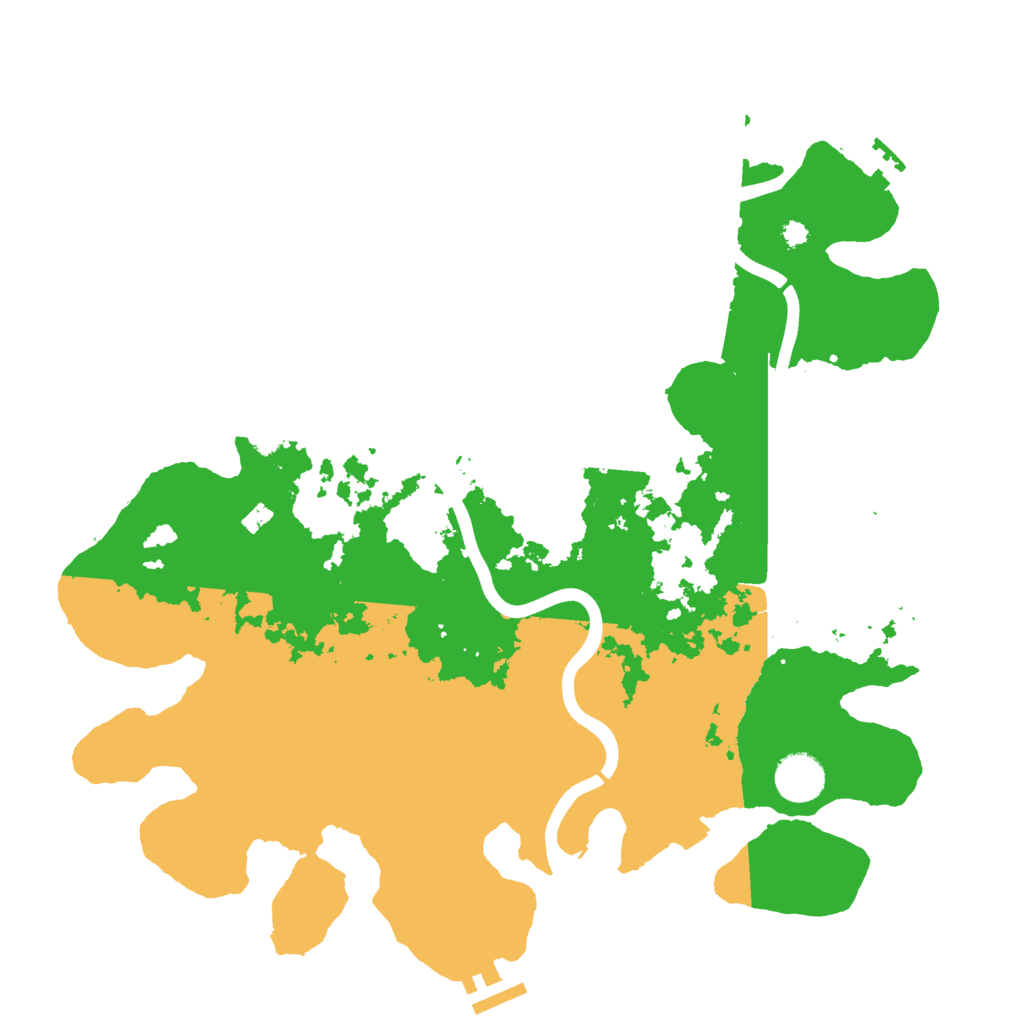 Biome Rust Map: Procedural Map, Size: 3700, Seed: 530167073
