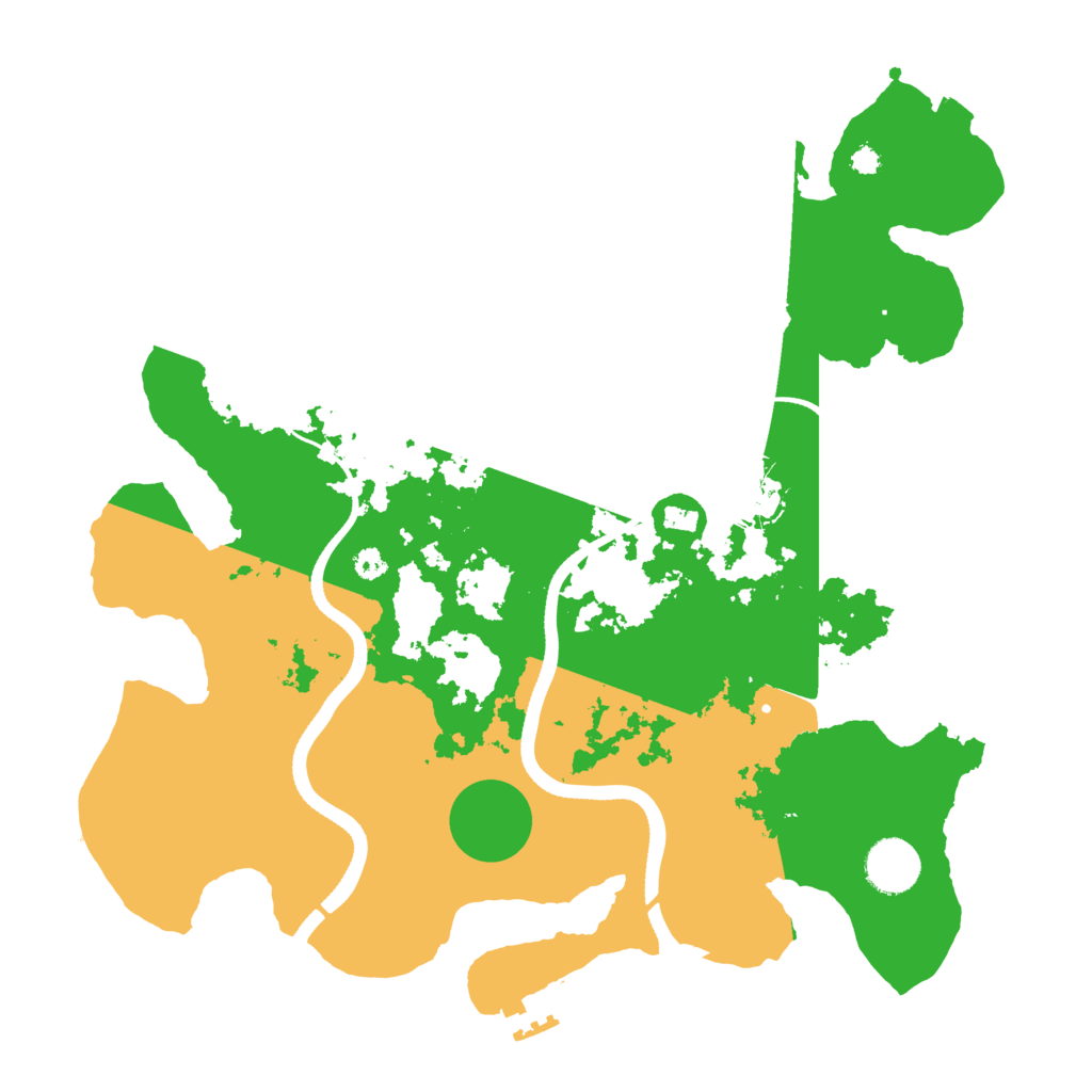 Biome Rust Map: Procedural Map, Size: 3500, Seed: 138306871