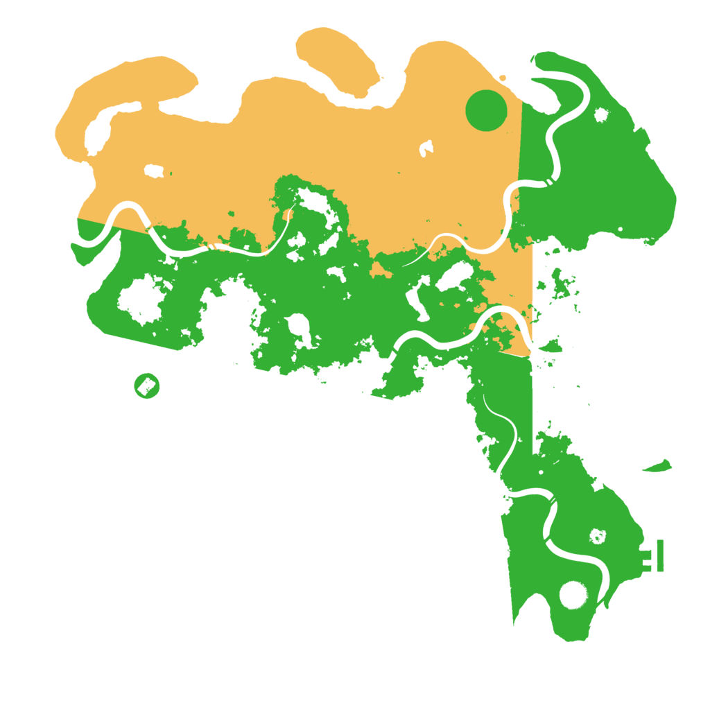 Biome Rust Map: Procedural Map, Size: 4500, Seed: 53502290