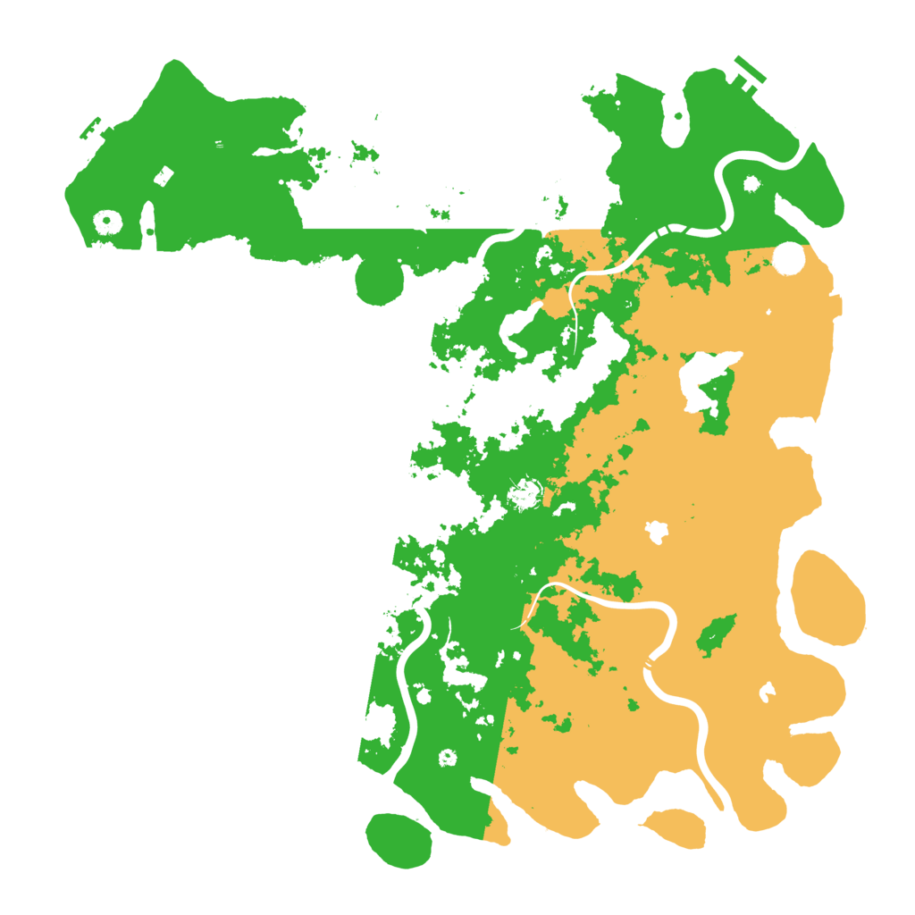 Biome Rust Map: Procedural Map, Size: 5000, Seed: 537180437