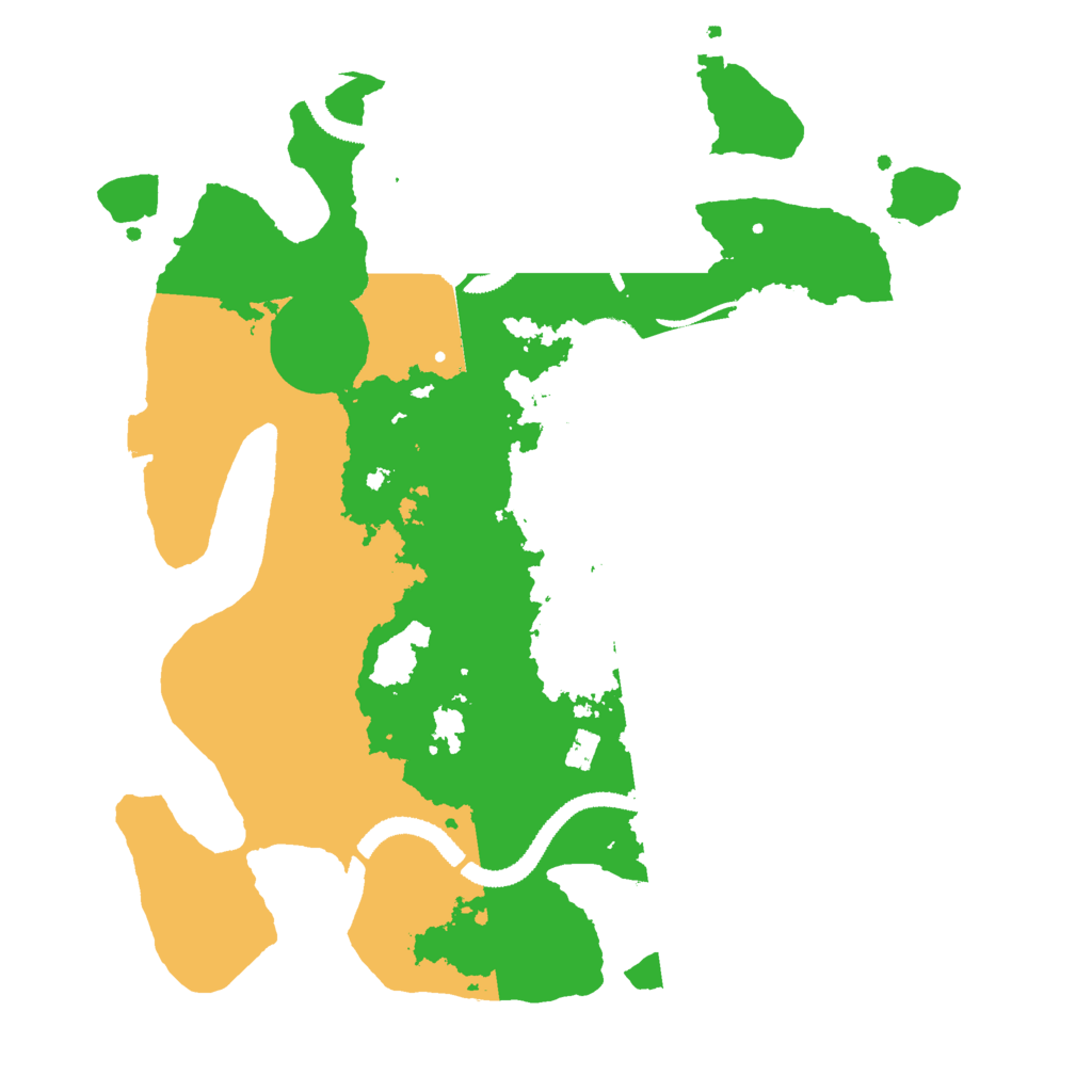 Biome Rust Map: Procedural Map, Size: 3000, Seed: 7464