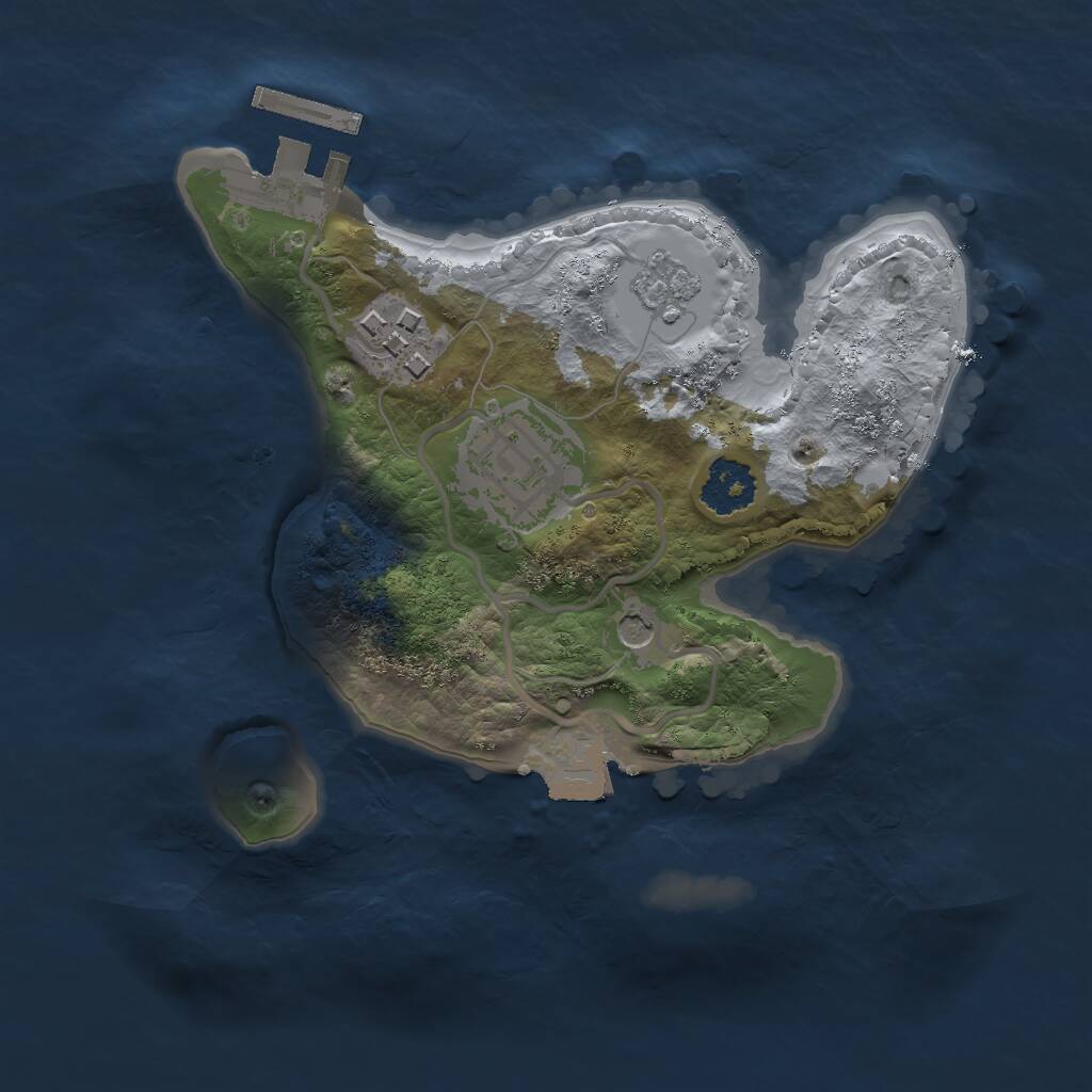 Rust Map: Procedural Map, Size: 2000, Seed: 473293353, 6 Monuments