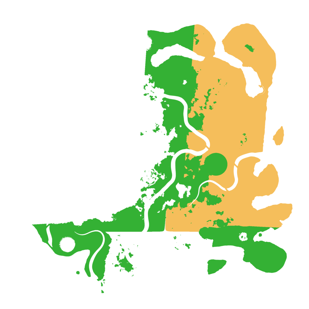 Biome Rust Map: Procedural Map, Size: 3600, Seed: 285