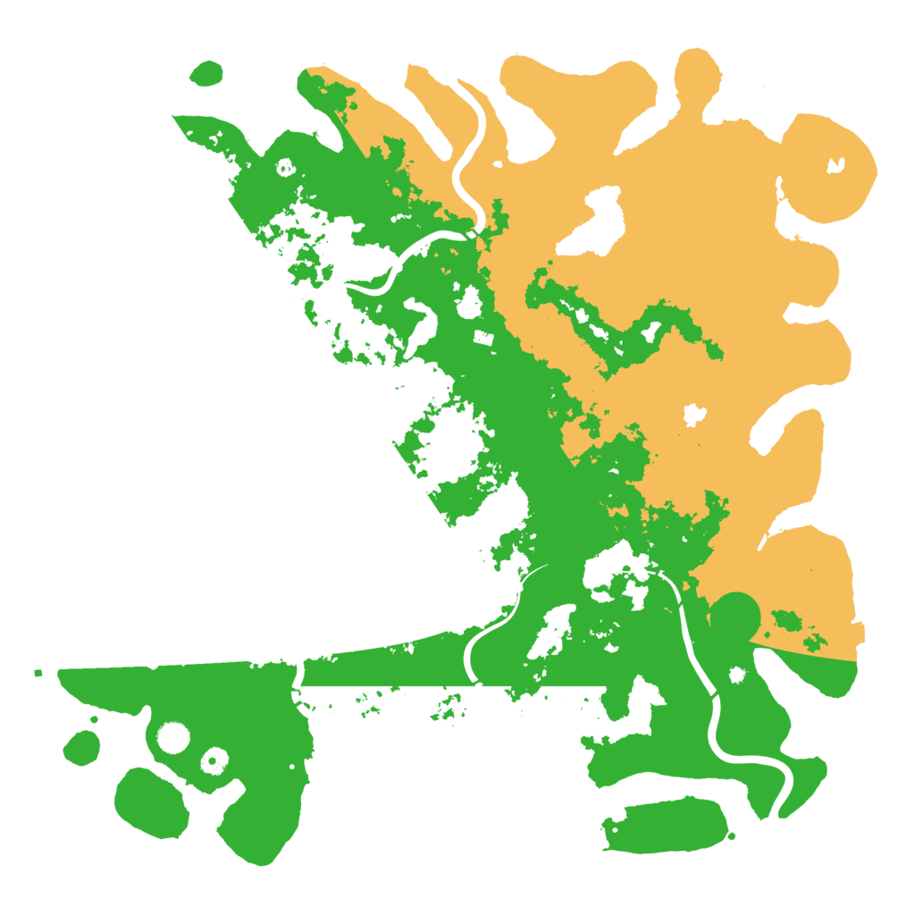 Biome Rust Map: Procedural Map, Size: 5000, Seed: 521212339