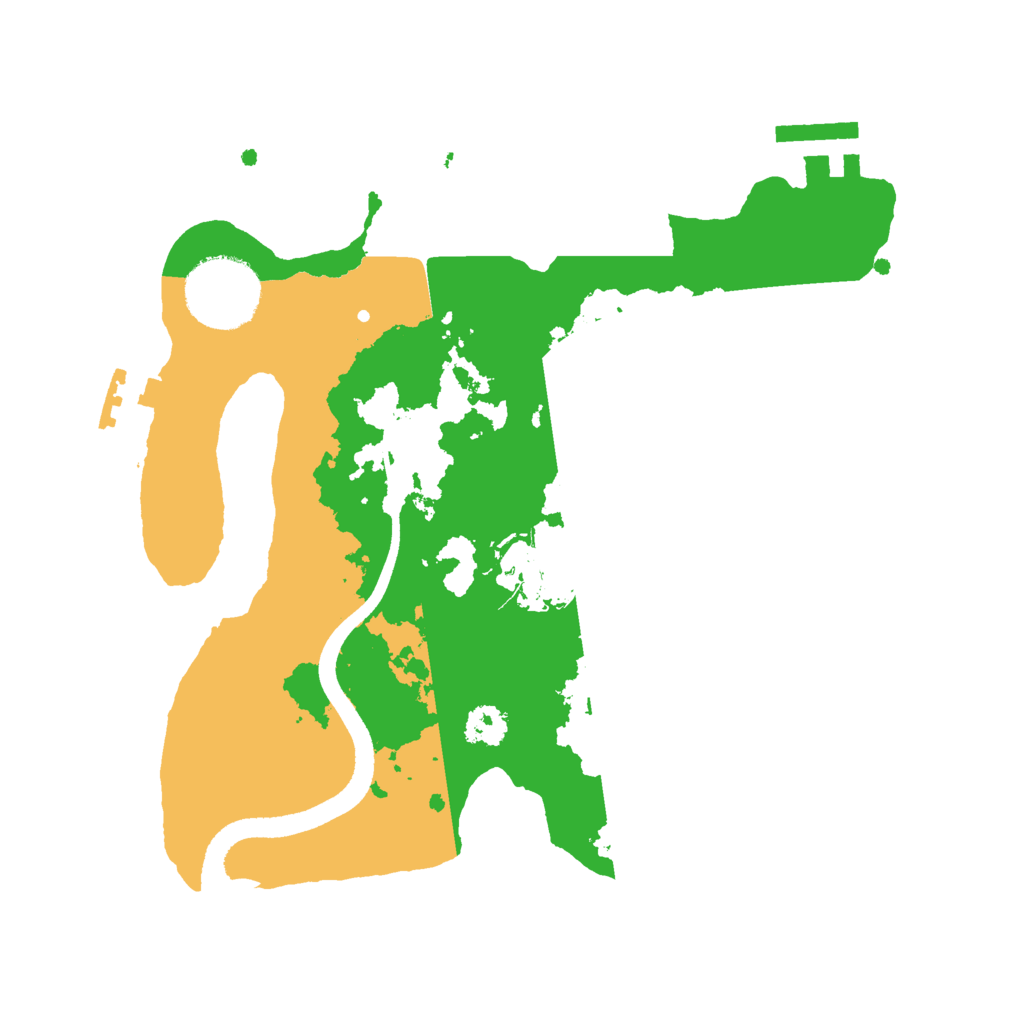 Biome Rust Map: Procedural Map, Size: 2500, Seed: 924191173