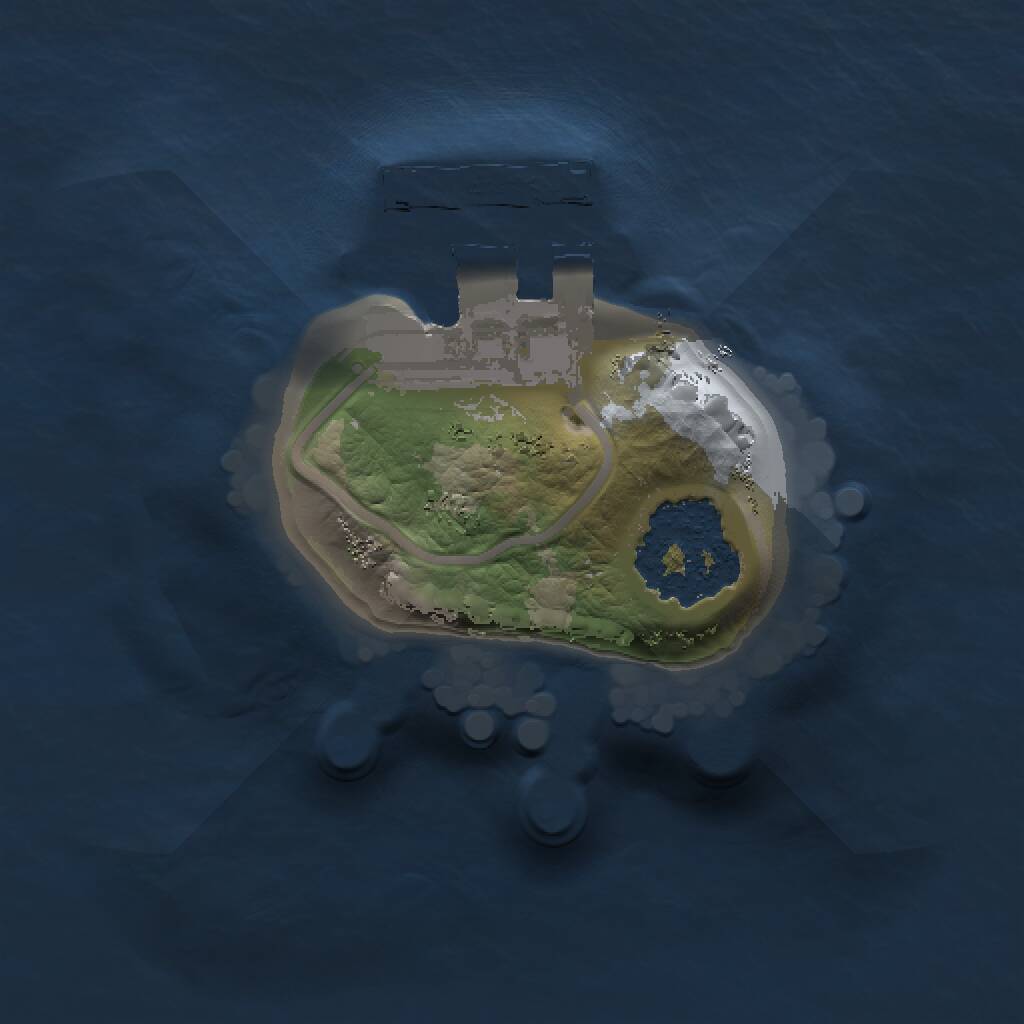 Rust Map: Procedural Map, Size: 1000, Seed: 1310747615, 2 Monuments