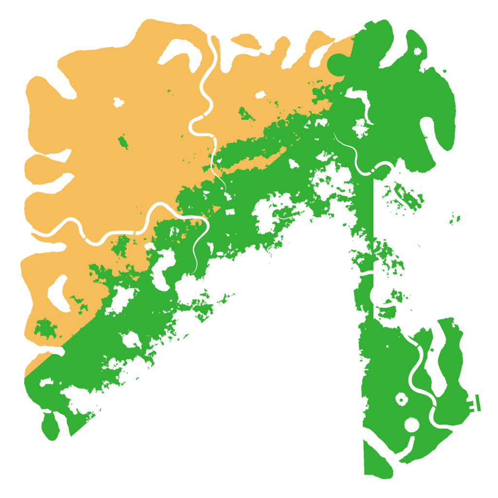 Biome Rust Map: Procedural Map, Size: 6000, Seed: 39592265