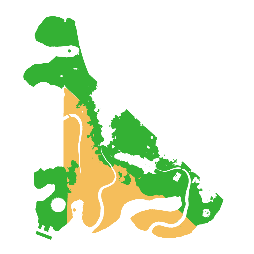 Biome Rust Map: Procedural Map, Size: 3100, Seed: 3250