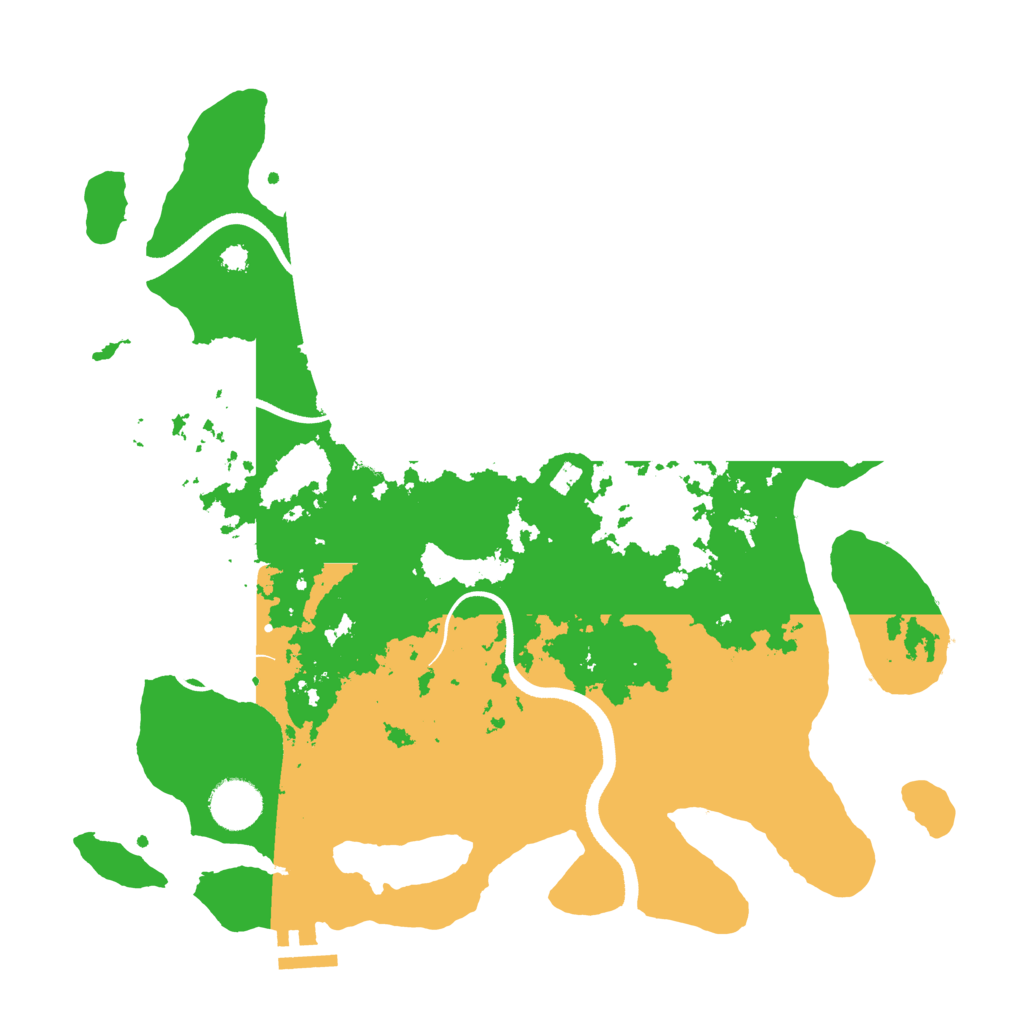 Biome Rust Map: Procedural Map, Size: 3500, Seed: 1490296967