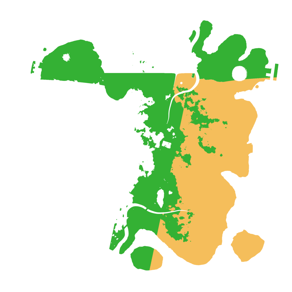 Biome Rust Map: Procedural Map, Size: 3500, Seed: 217238791