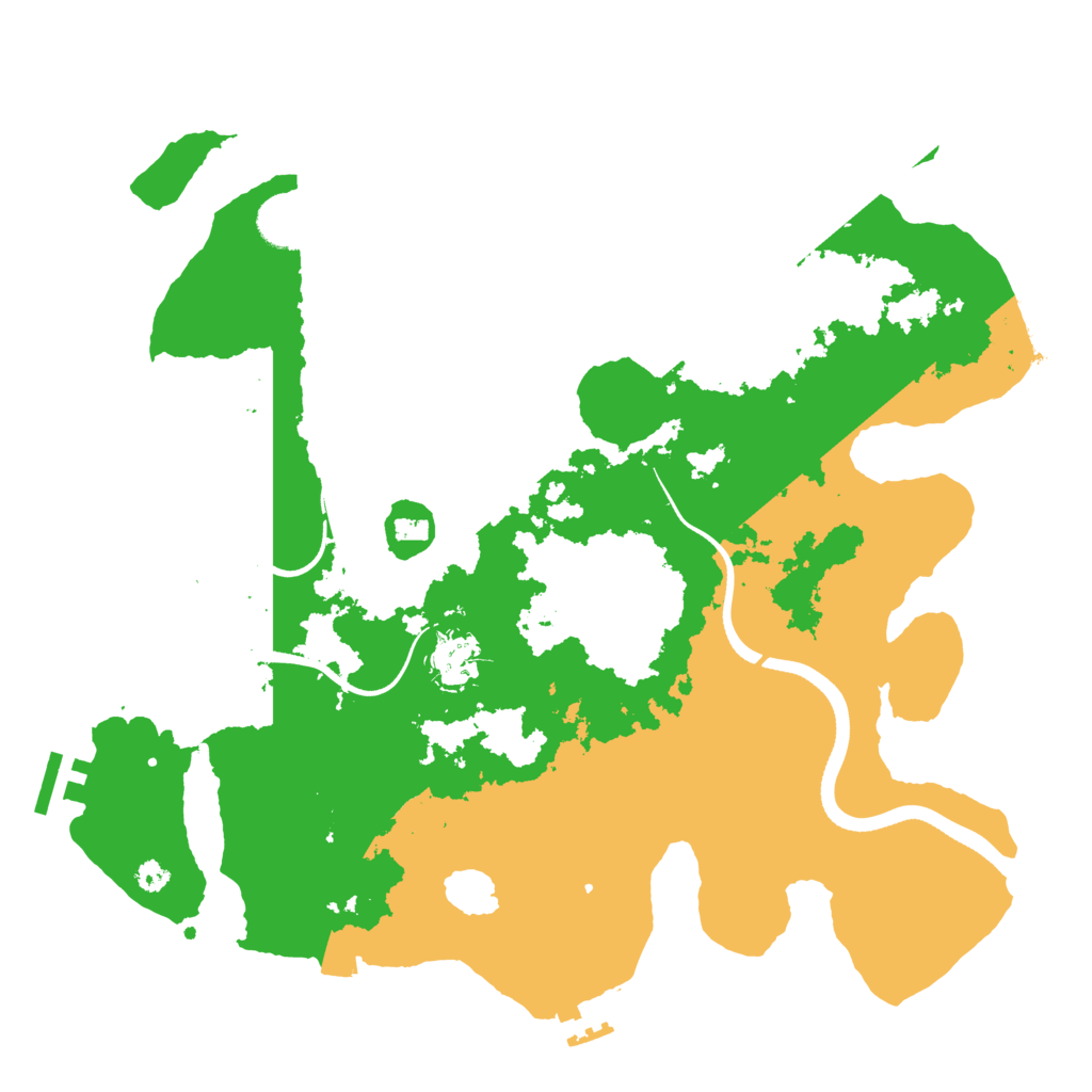 Biome Rust Map: Procedural Map, Size: 3500, Seed: 1007177741