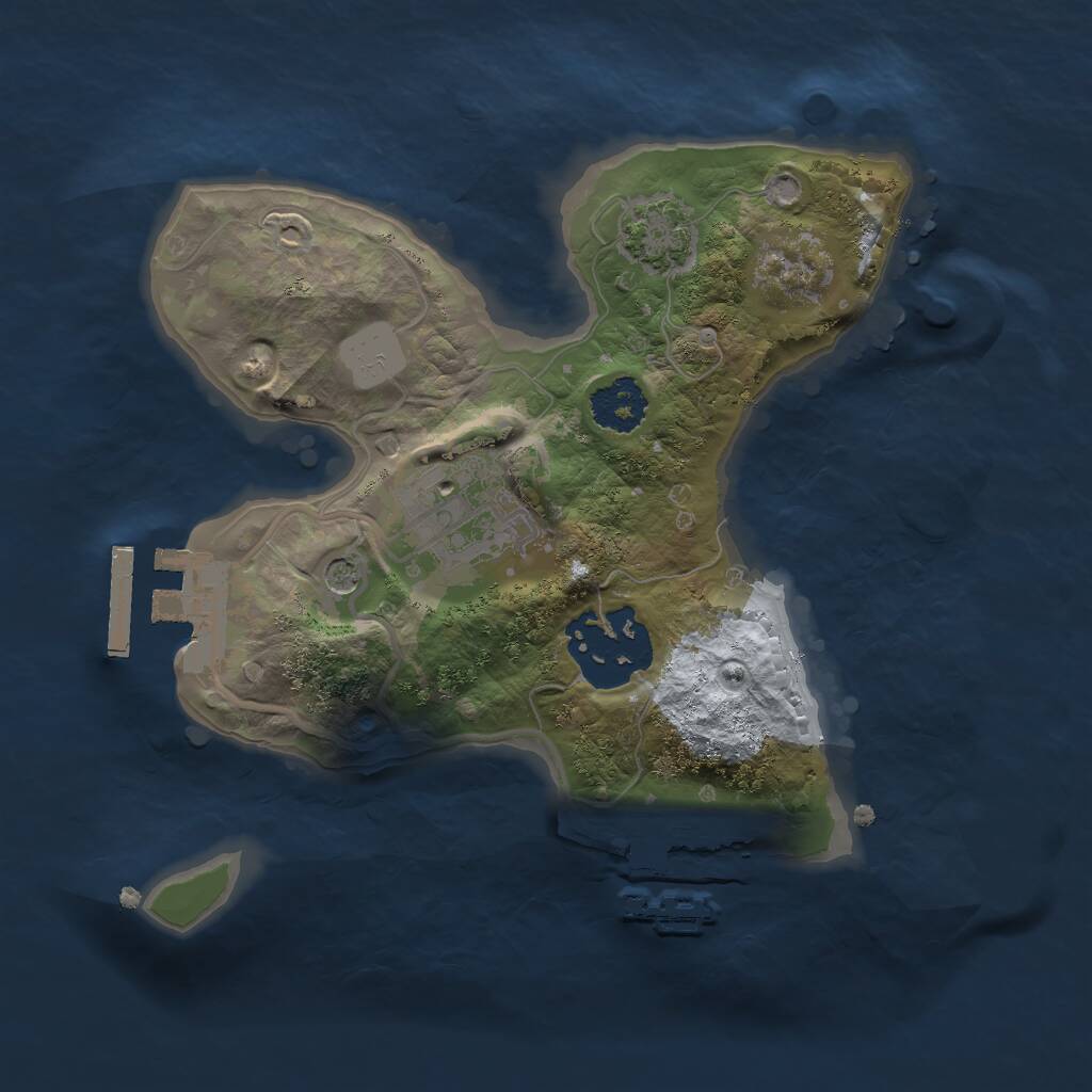 Rust Map: Procedural Map, Size: 2000, Seed: 559090753, 7 Monuments