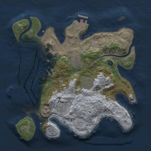 Thumbnail Rust Map: Procedural Map, Size: 3000, Seed: 339195394, 11 Monuments