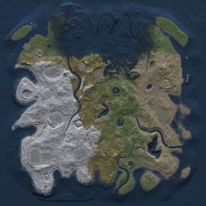 Thumbnail Rust Map: Procedural Map, Size: 4250, Seed: 767715471, 16 Monuments