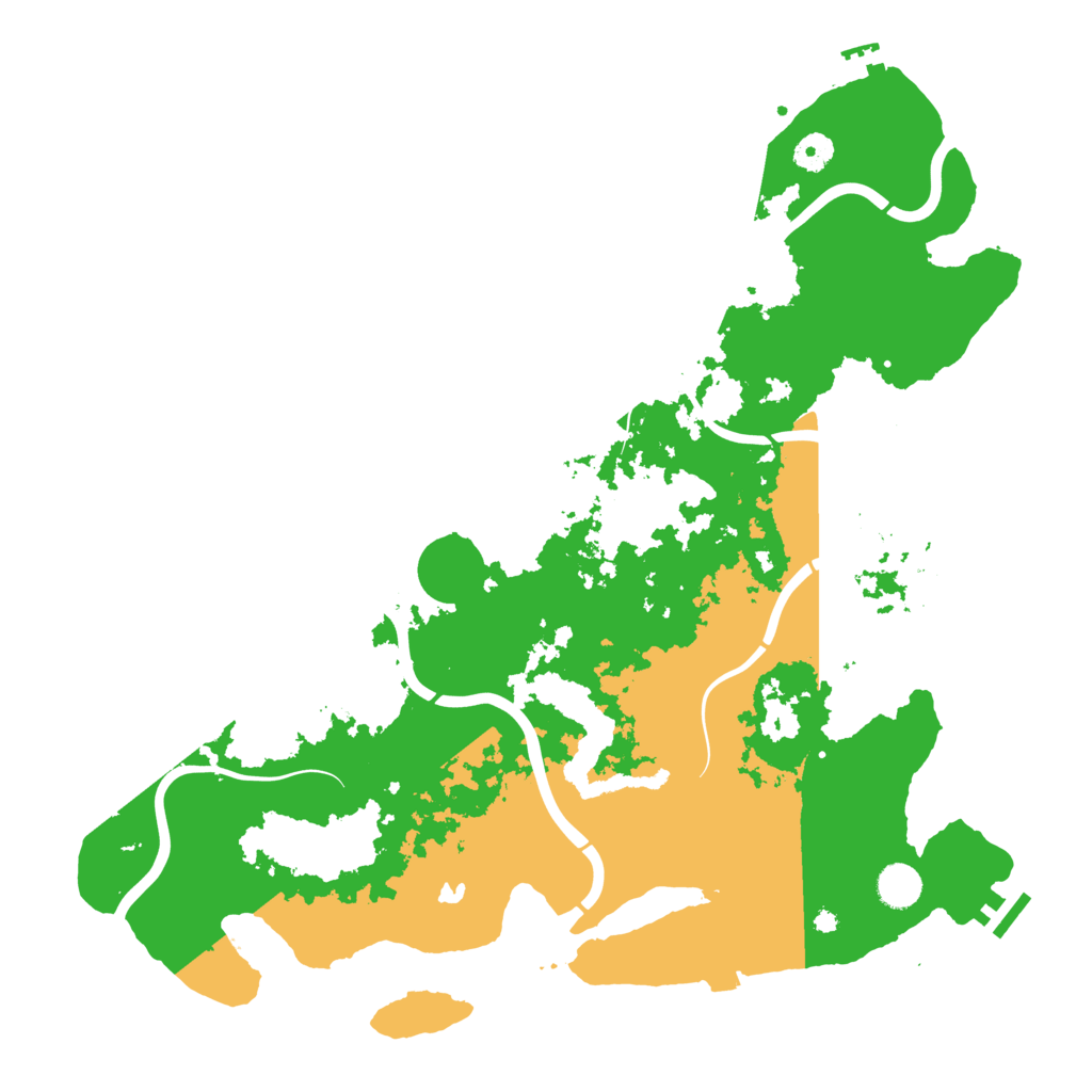 Biome Rust Map: Procedural Map, Size: 4300, Seed: 1050343673