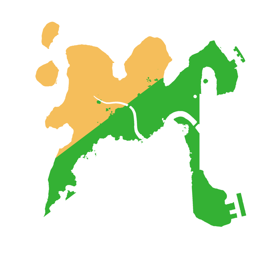 Biome Rust Map: Procedural Map, Size: 2300, Seed: 1742326674