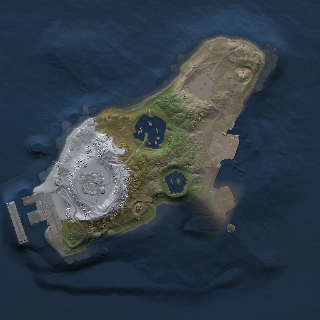 Rust Map: Procedural Map, Size: 1500, Seed: 395196958, 4 Monuments