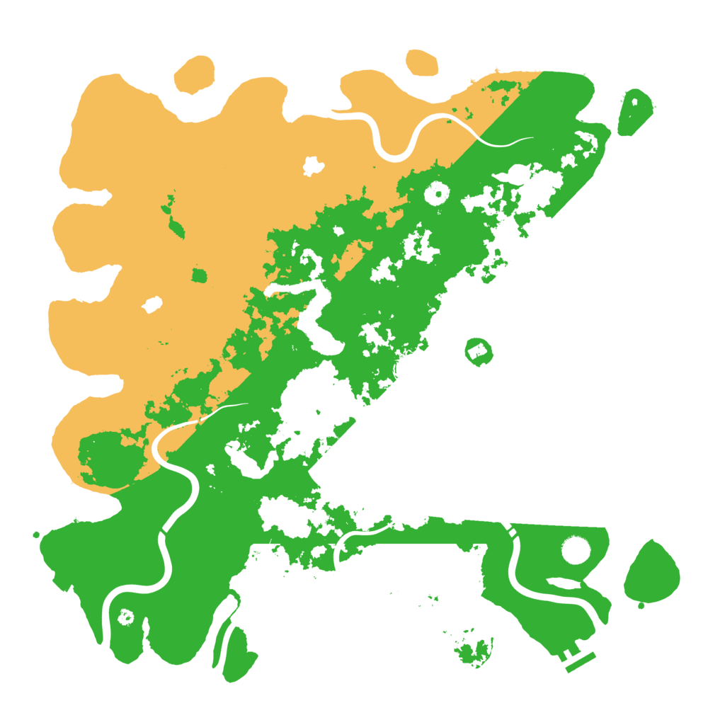 Biome Rust Map: Procedural Map, Size: 4500, Seed: 715612758