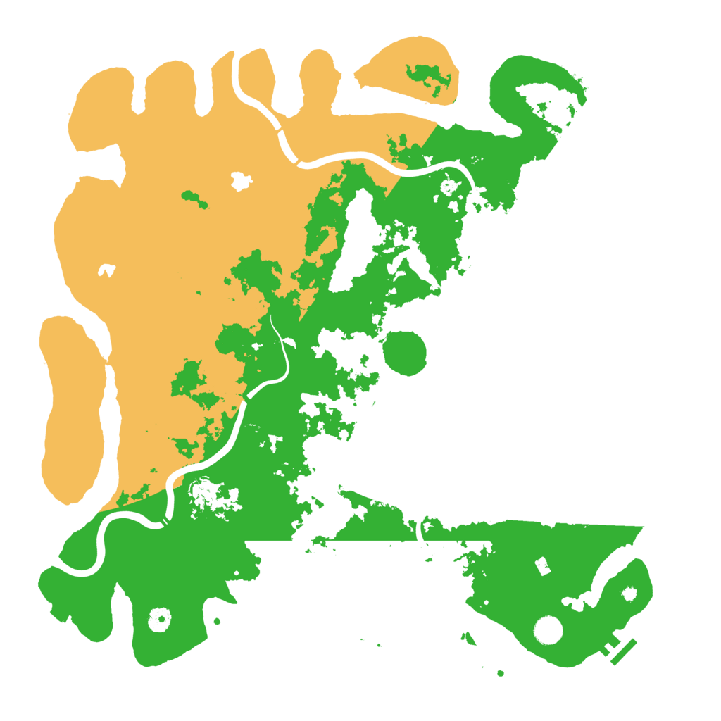 Biome Rust Map: Procedural Map, Size: 4500, Seed: 1375843682