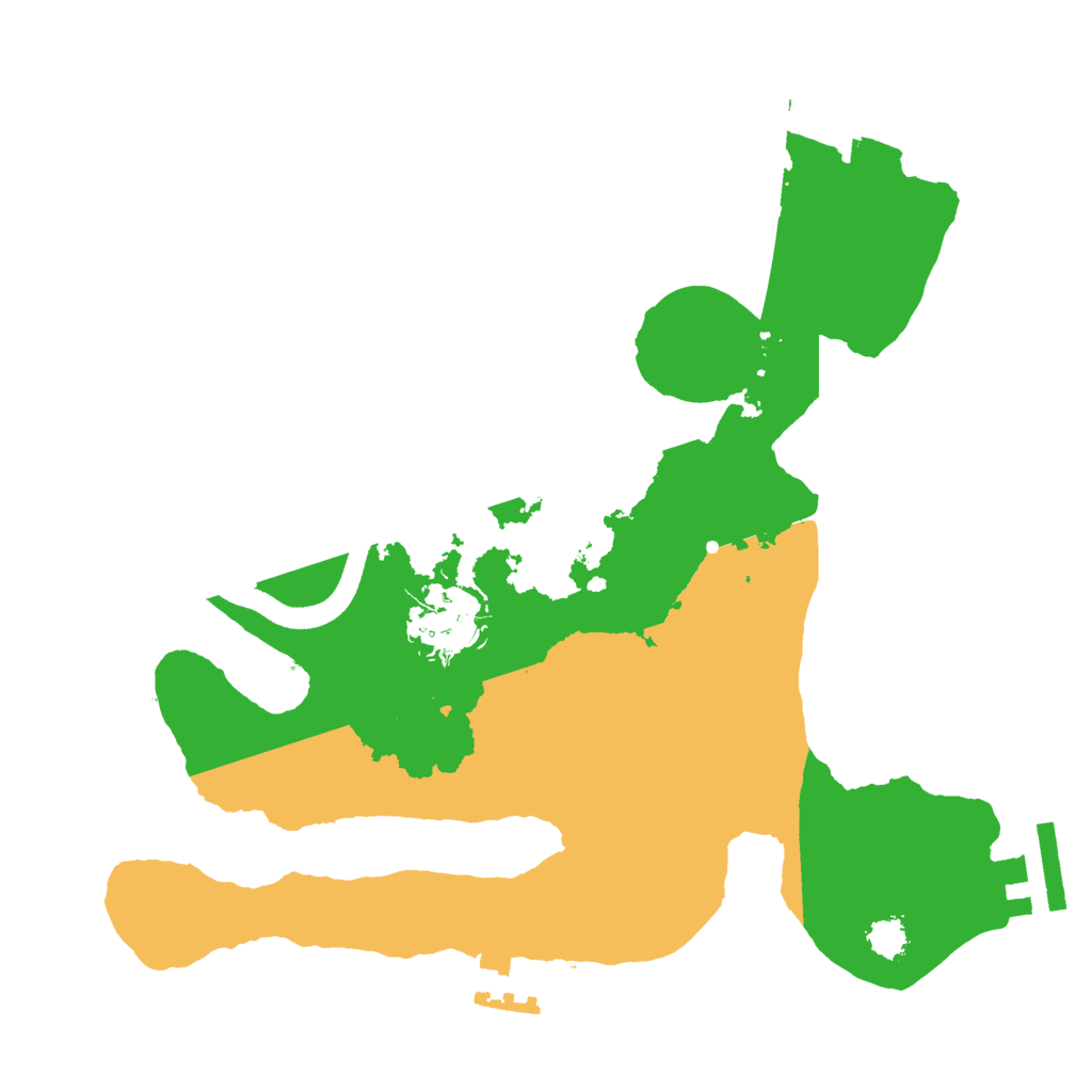 Biome Rust Map: Procedural Map, Size: 2500, Seed: 9823350