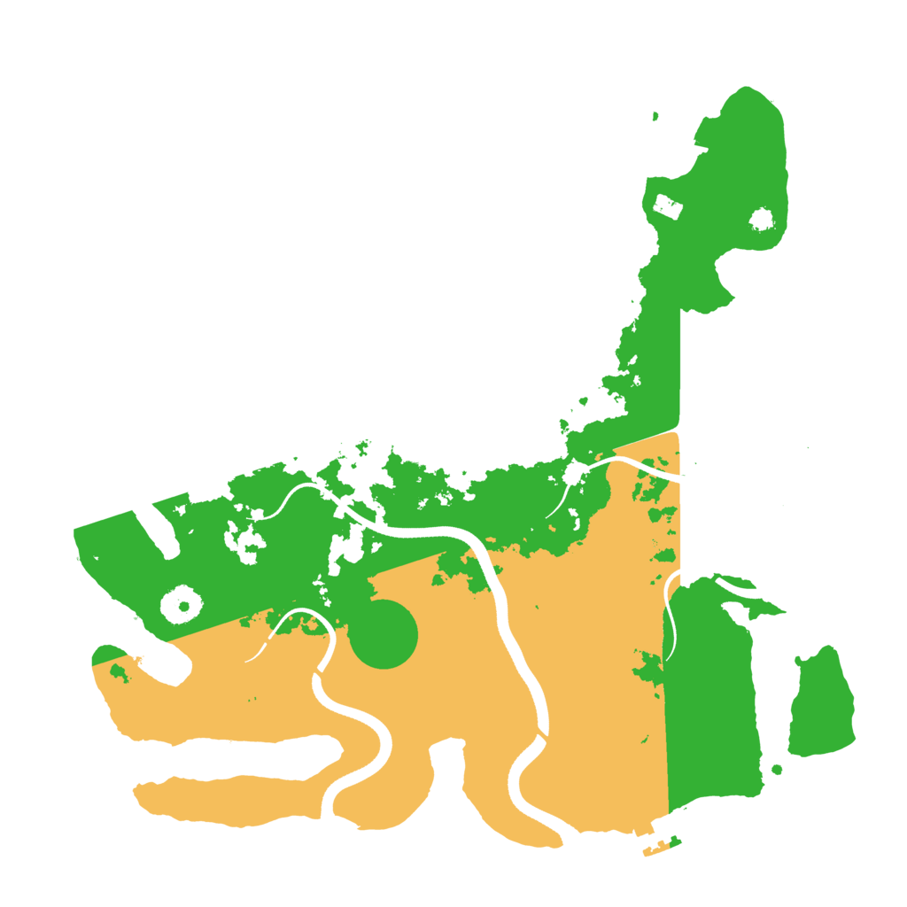 Biome Rust Map: Procedural Map, Size: 3500, Seed: 9823350