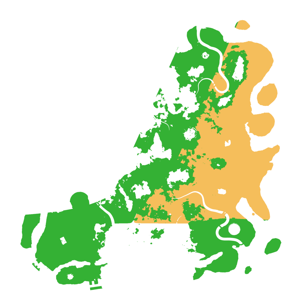 Biome Rust Map: Procedural Map, Size: 4500, Seed: 1840410889