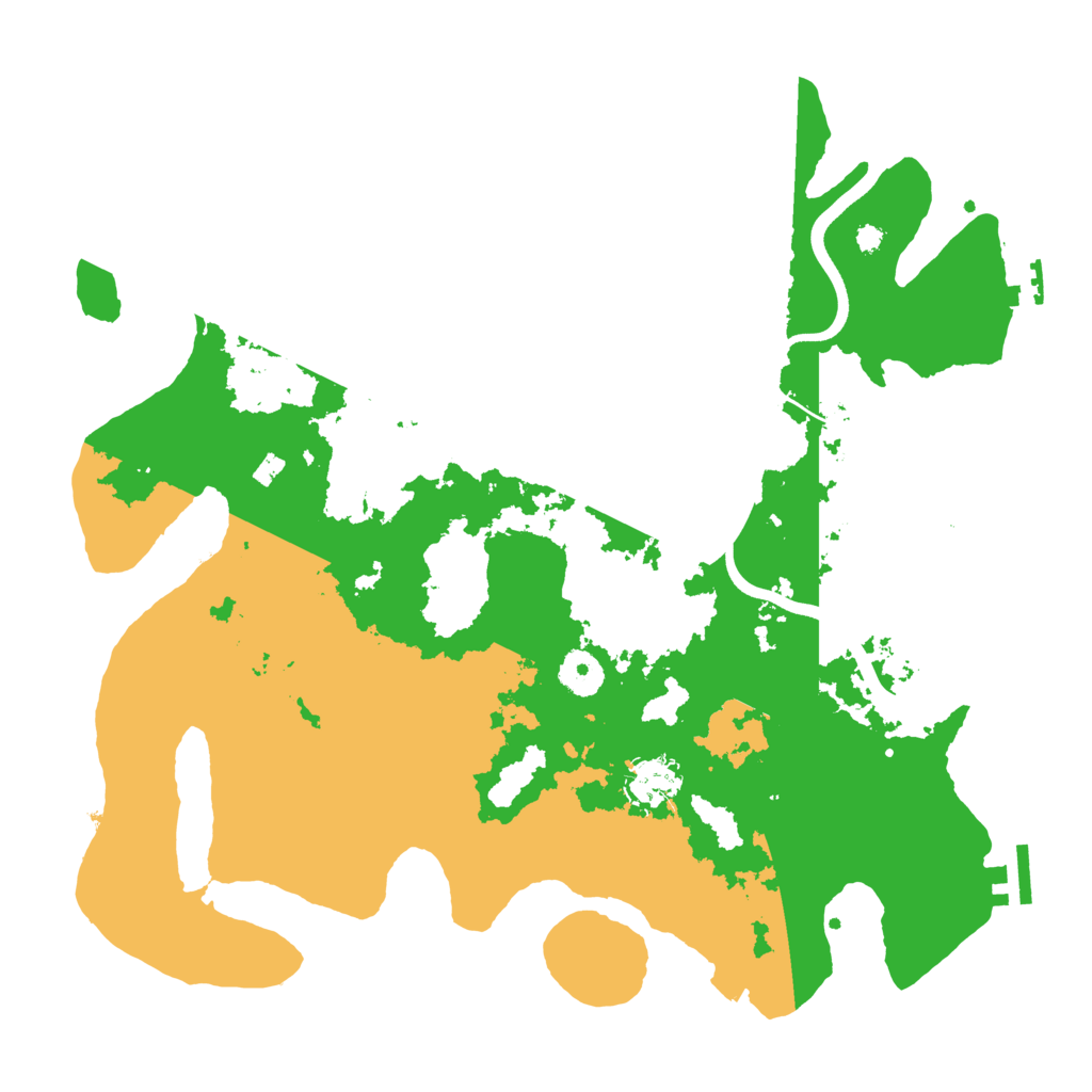 Biome Rust Map: Procedural Map, Size: 3700, Seed: 2065791446