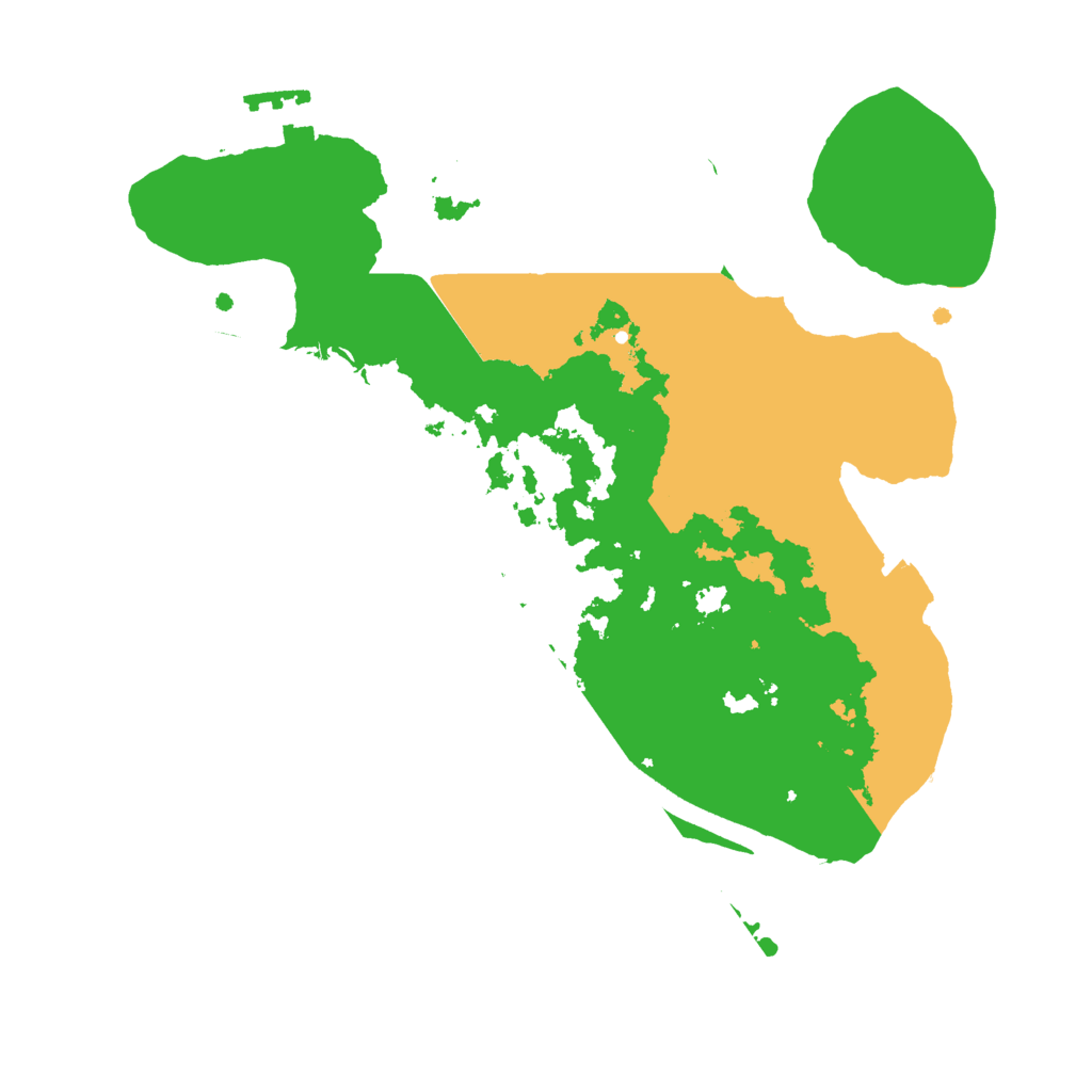 Biome Rust Map: Procedural Map, Size: 2500, Seed: 2096547506