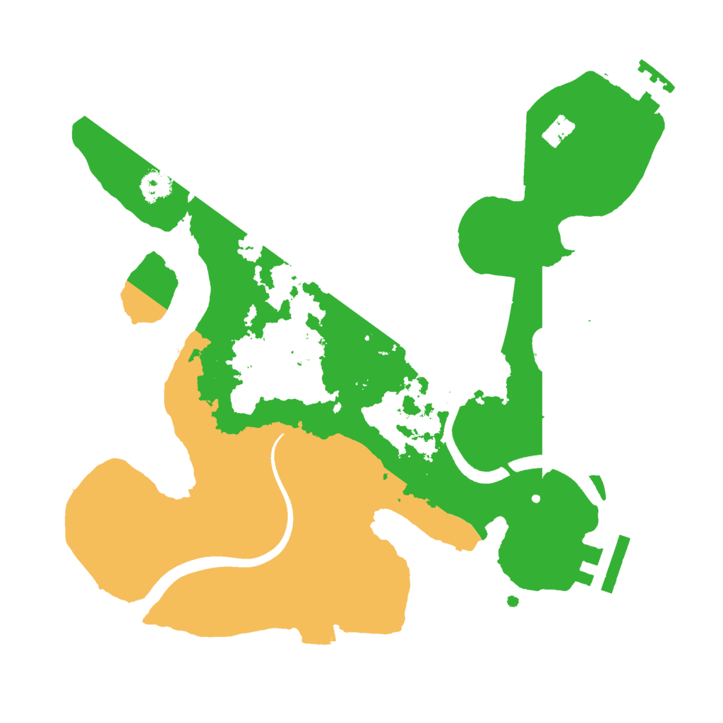 Biome Rust Map: Procedural Map, Size: 2500, Seed: 26258