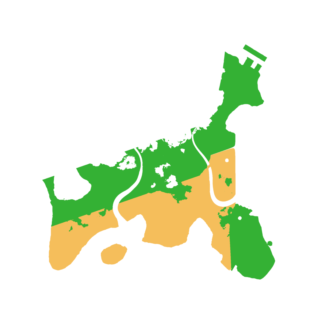 Biome Rust Map: Procedural Map, Size: 2500, Seed: 859598473