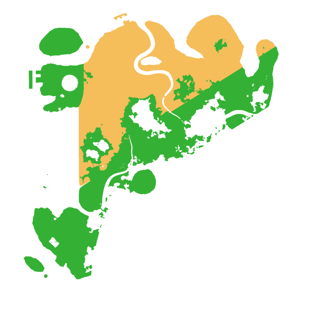 Biome Rust Map: Procedural Map, Size: 3500, Seed: 22062601