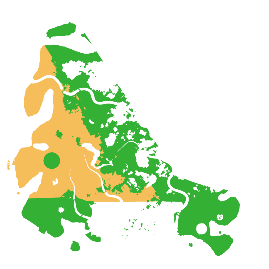 Biome Rust Map: Procedural Map, Size: 4300, Seed: 348956490