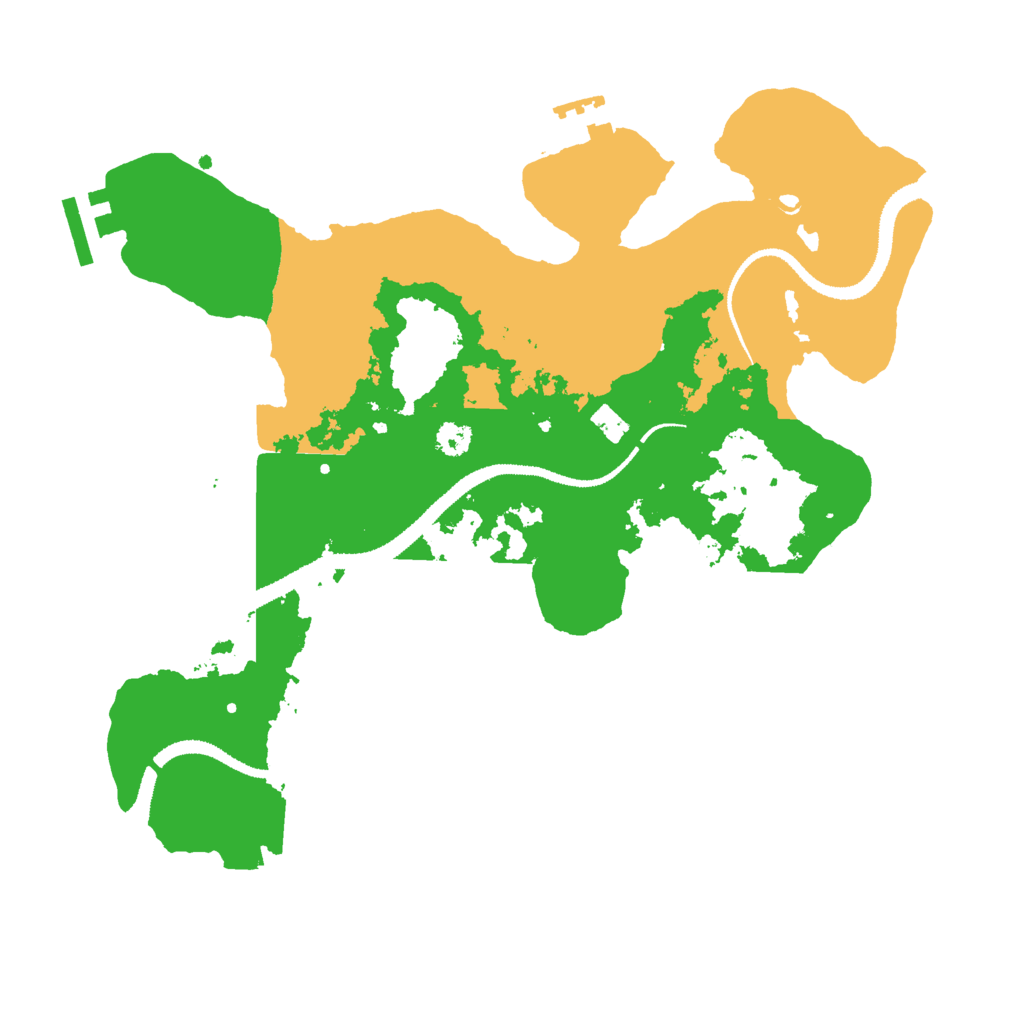 Biome Rust Map: Procedural Map, Size: 3000, Seed: 1360349089